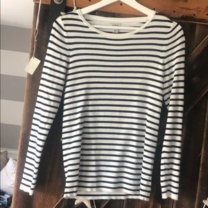 LL bean striped sweater